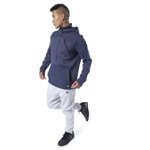 Reebok Training Supply Control Kapuzenpullover Herren - Navy - DE 540-DVF